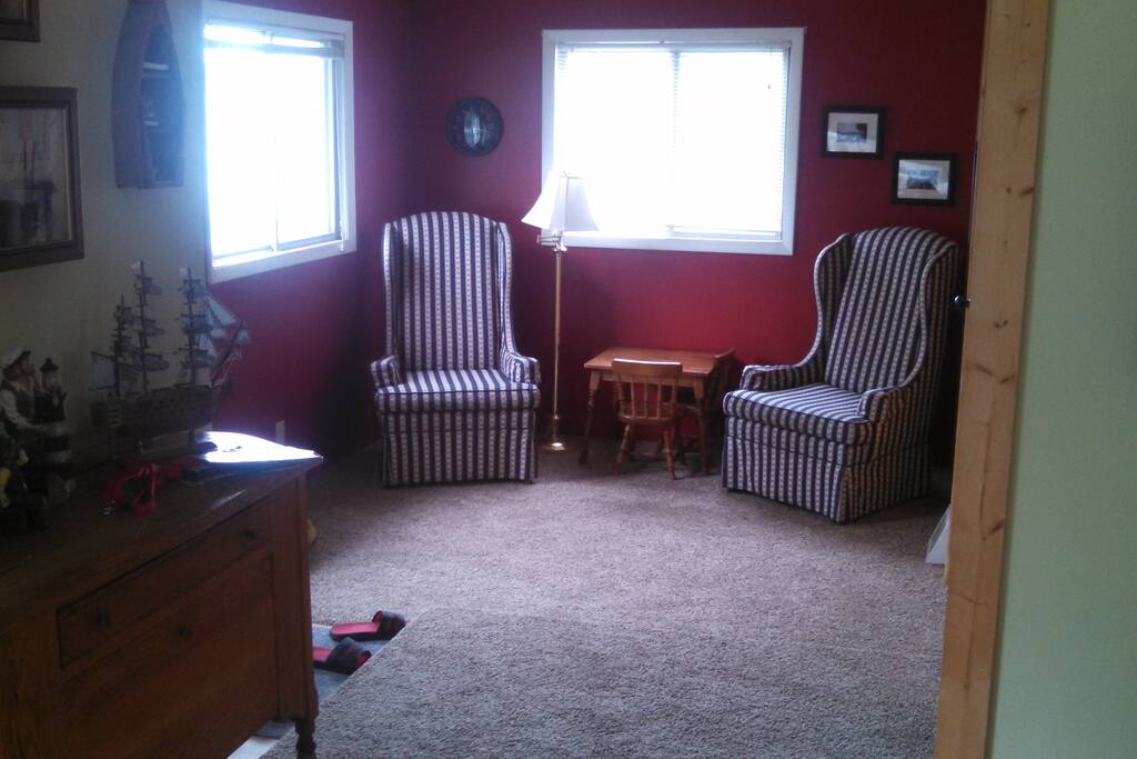 Sitting area on main floor