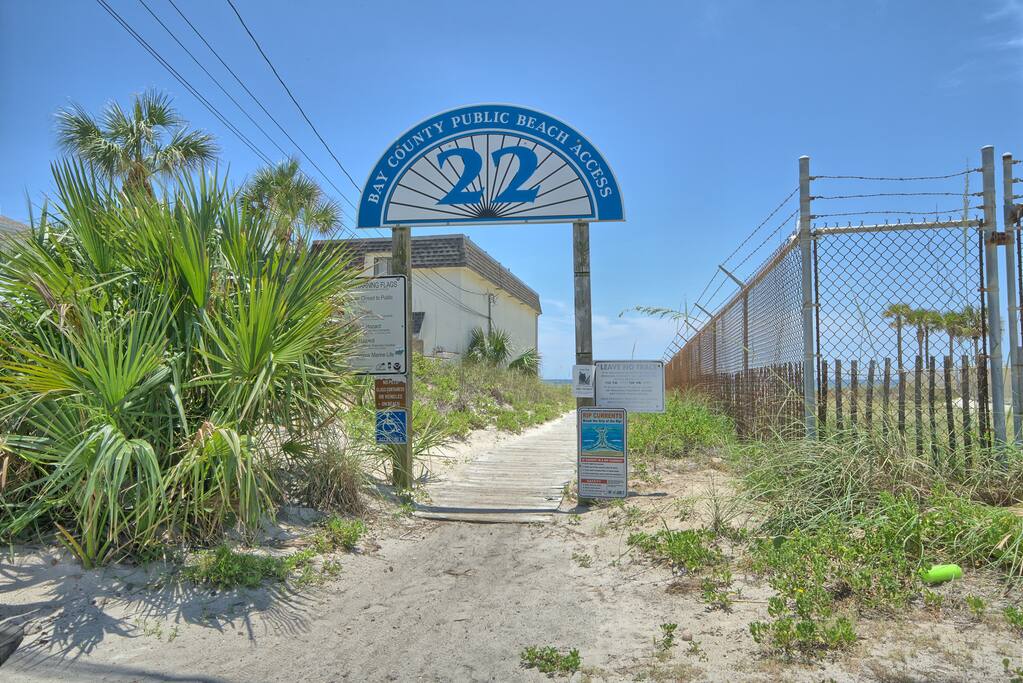 Public beach access in front of the house!