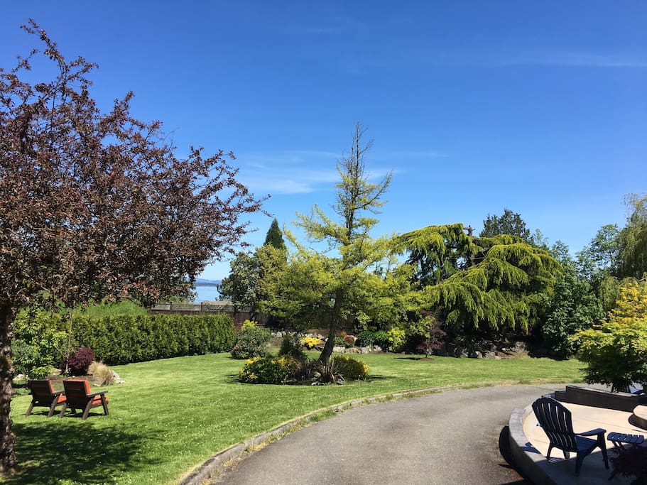 Big beautiful yard. Sun all day!