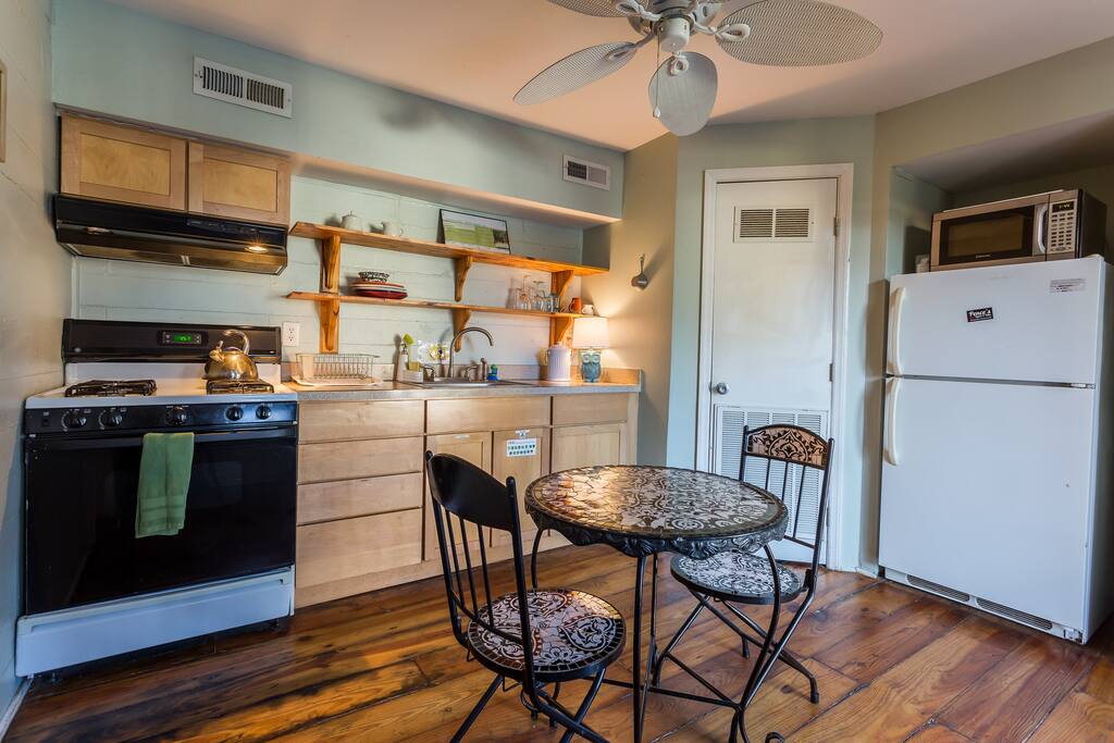Shared kitchen for this floor. This area is shared with two other rooms.