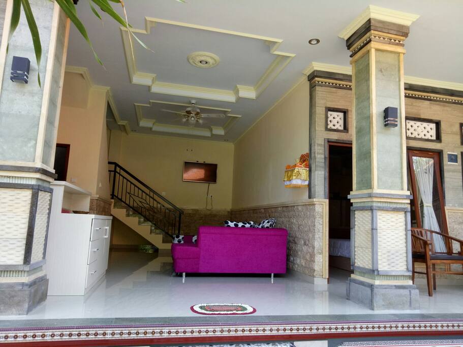 living room and kitchen