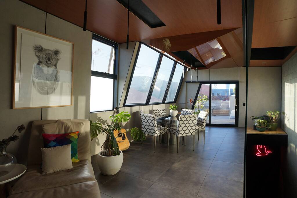 Dining space with surround sound