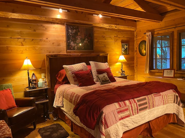 Master Bedroom with a California King size bed.