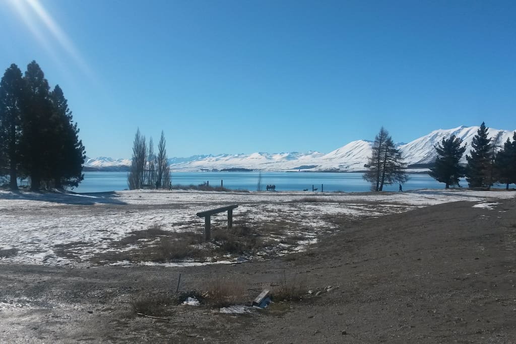 In August at nearby Lake Tekapo.