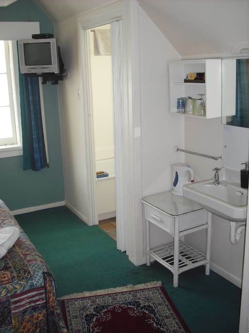 TV and electric jug provided...