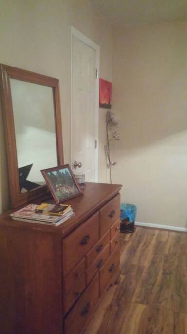 Private Bedroom Dresser and Mirror