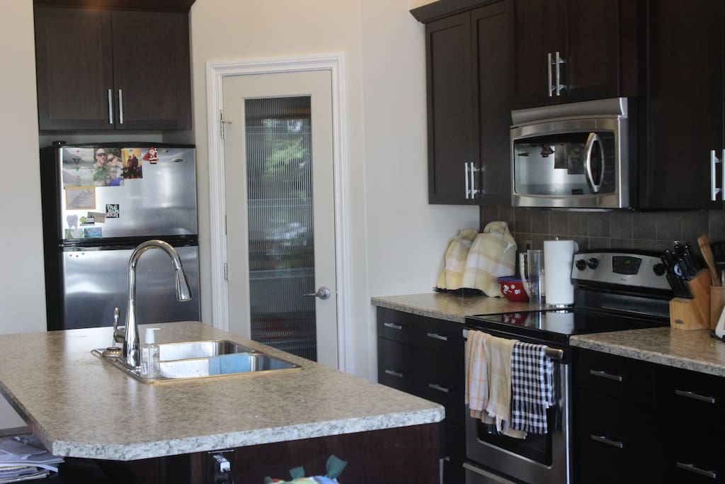 Fully stocked kitchen (stove, fridge, dishwasher, microwave and all utensils needed to prepare a full meal.