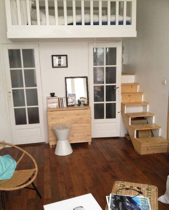 living room + mezzanine