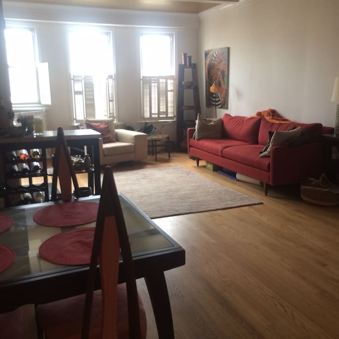 Bright spacious living room