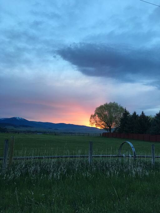 Sunset on the rv site