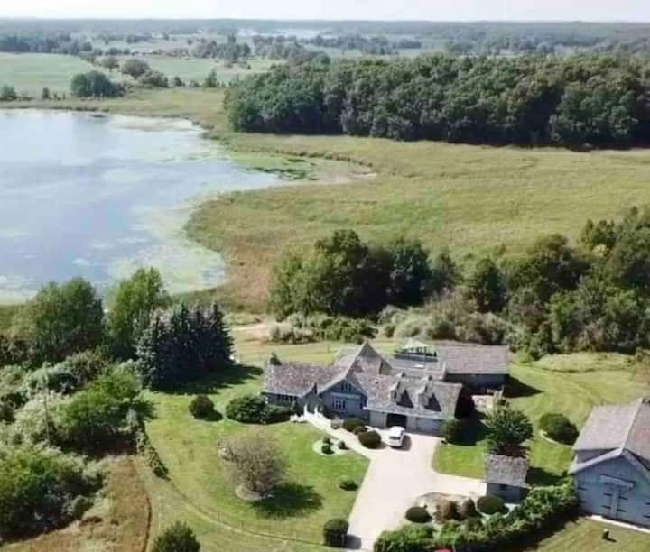 Secluded Lakefront Chalet Chalets for Rent in Grass Lake Charter