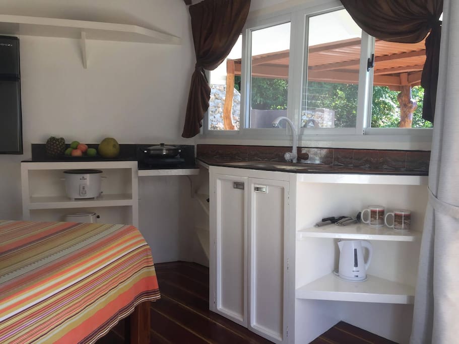 a small kitchen