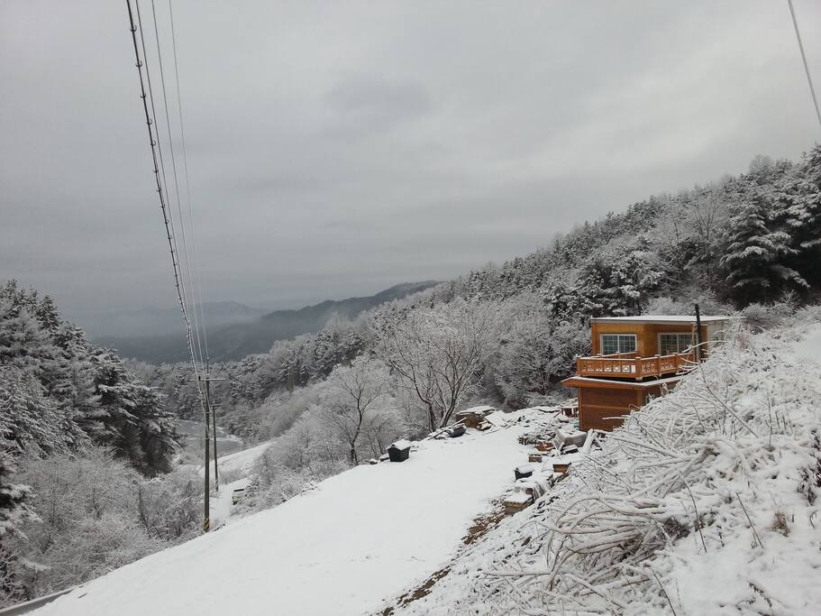 농장전경, 10대를 주차 할 수 있는 주차장