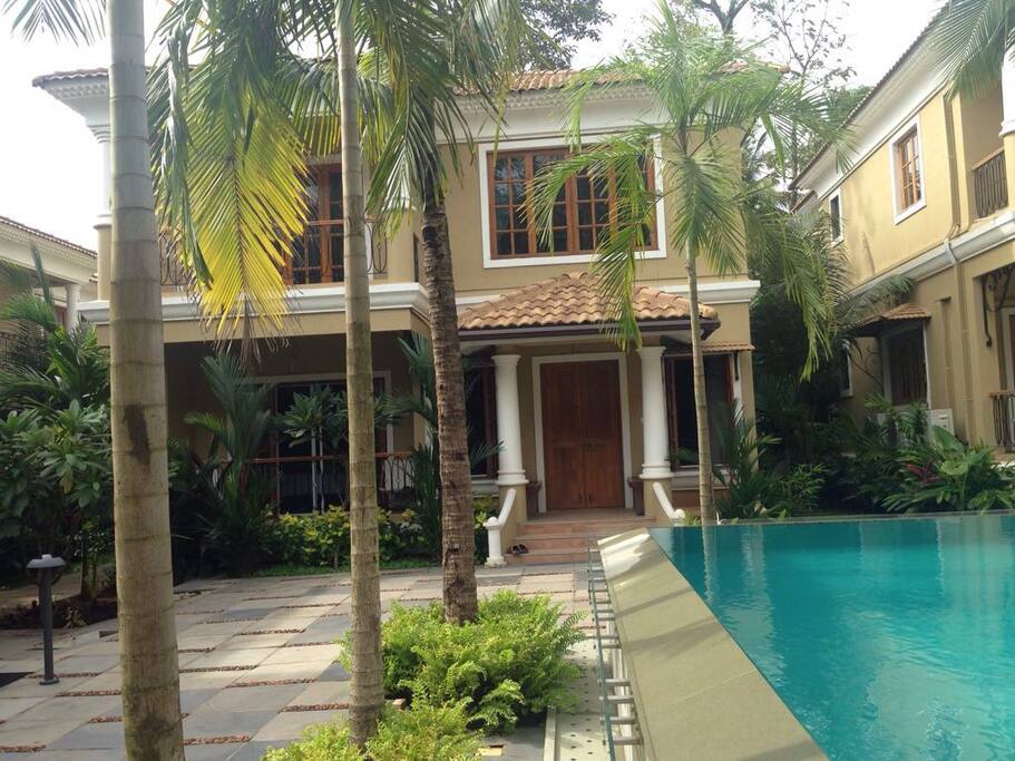View to front door
