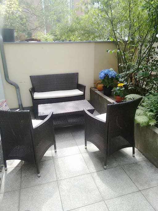 Own terrace to chill outside :)