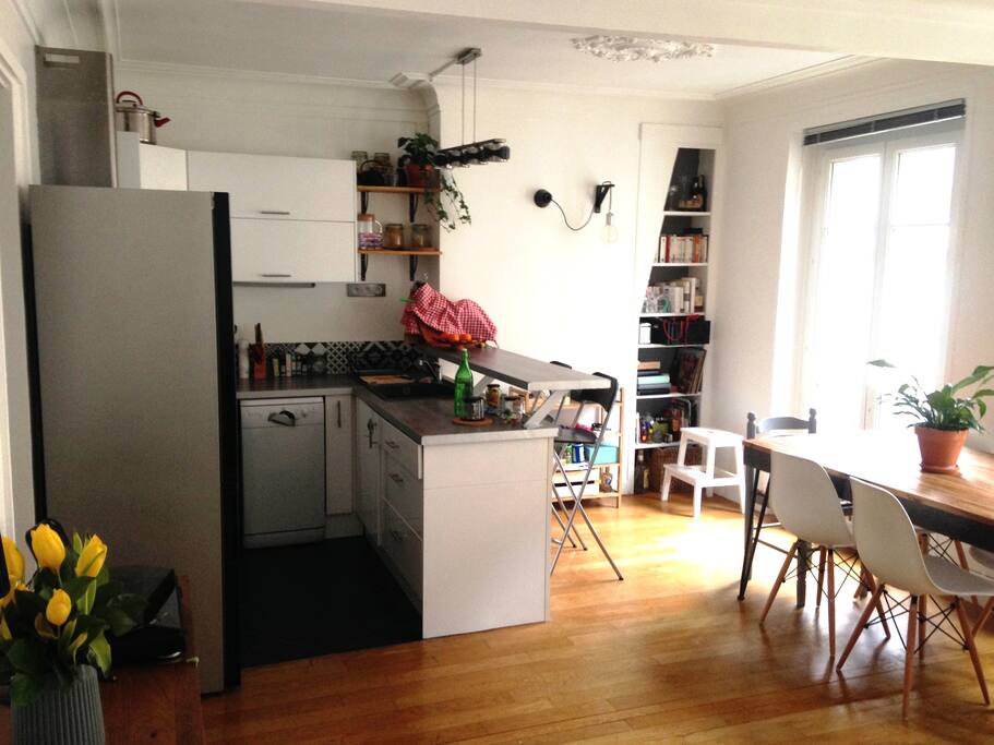 La cuisine et la salle à manger