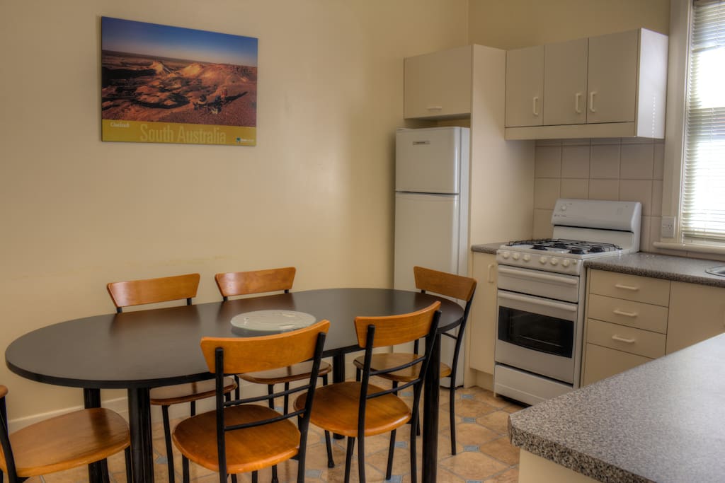 Large kitchen/Dining, with seating for up to 7