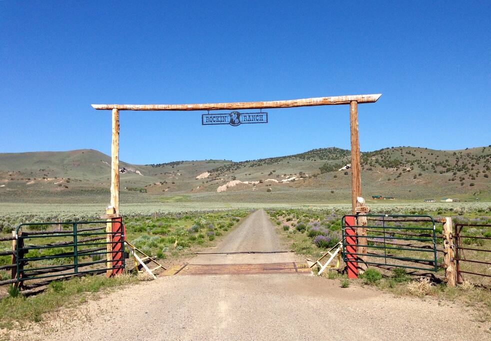 The Rockin' TD Ranch front gate
