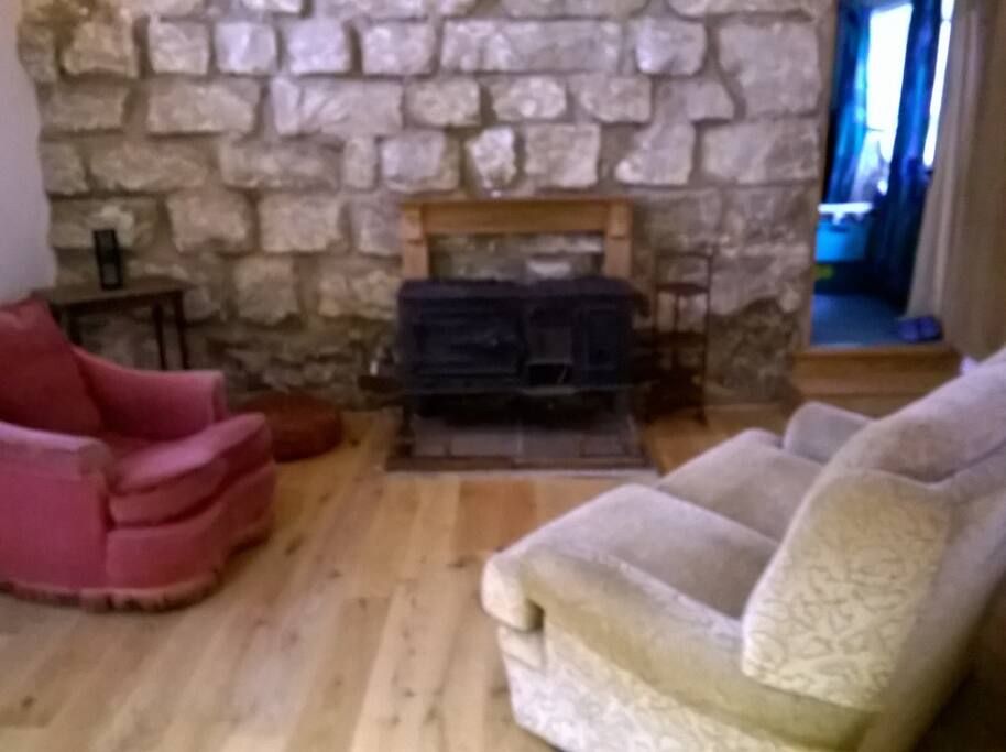 Sitting room and stove