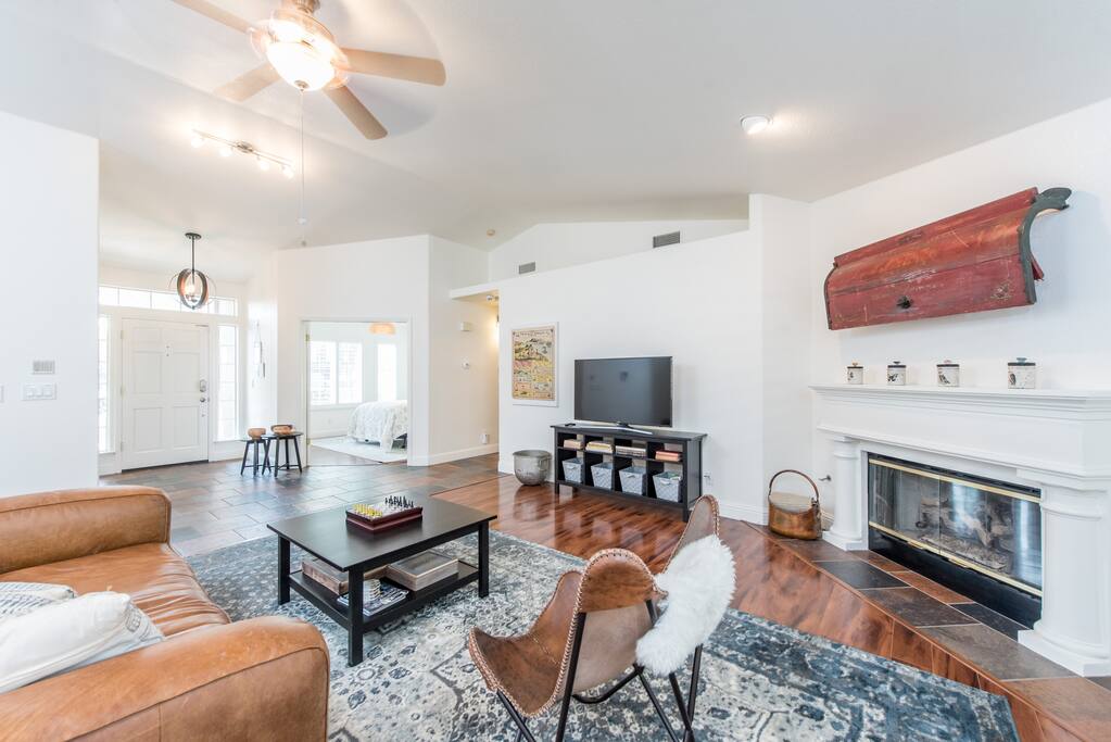 Step in to a wide open floor plan.