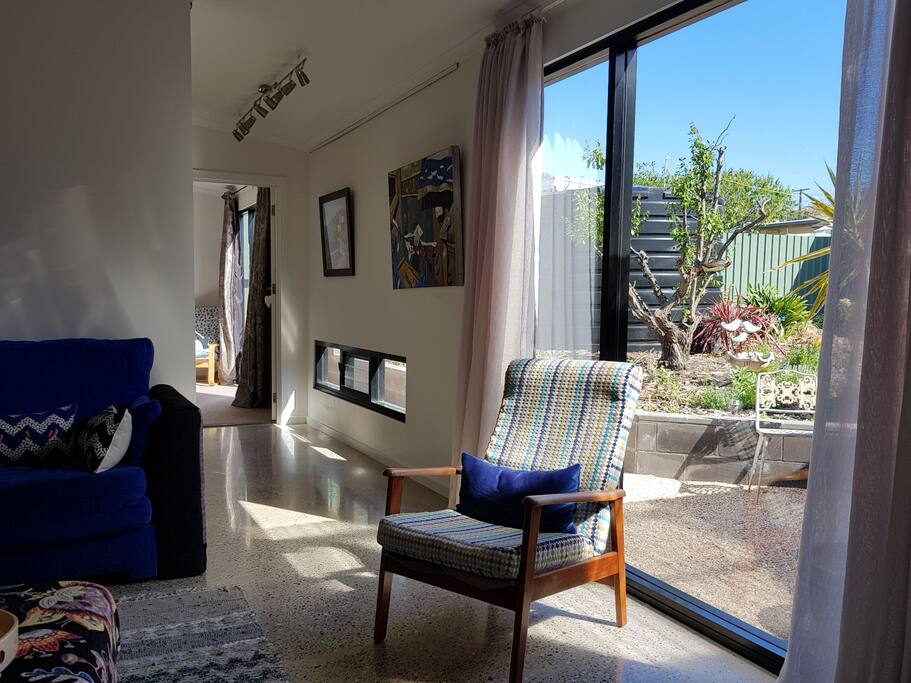 Lounge and gallery space highlighting beautiful commercial grade windows.