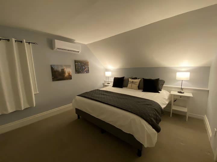 The Colborne St. Suite is one of three bedrooms located on the second floor. 