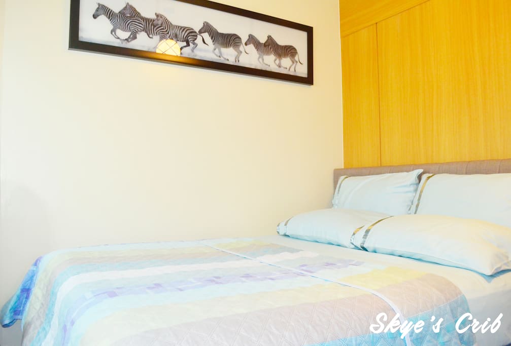 Our Bedroom with its Queen Size Bed