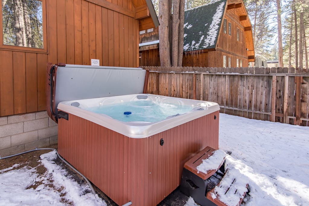 Soak in the hot tub