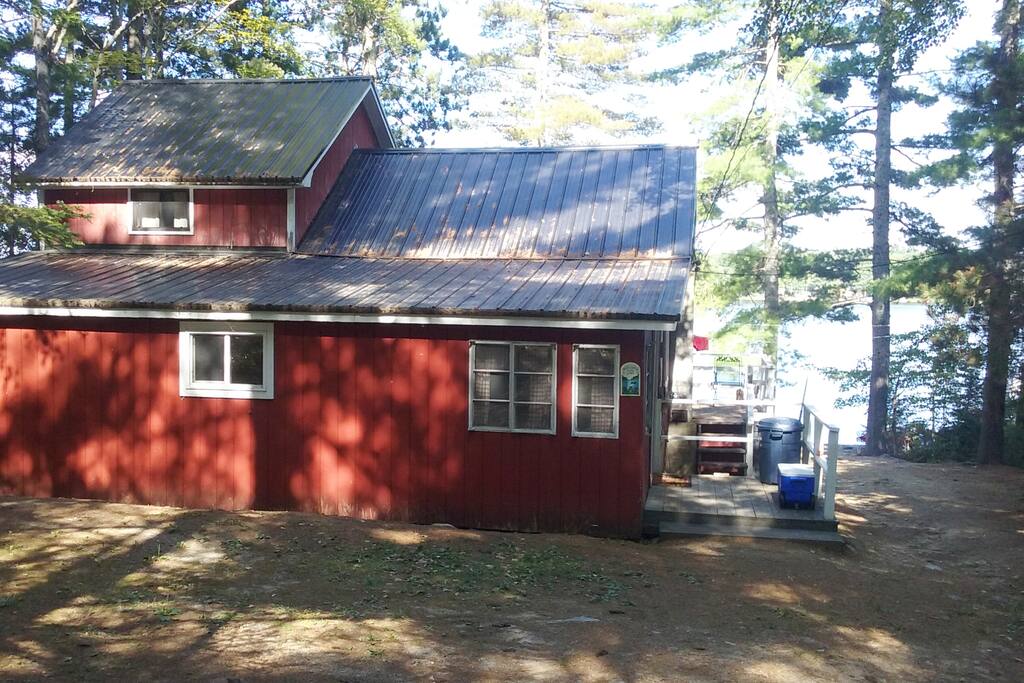 Back of cabin looking toward Lake