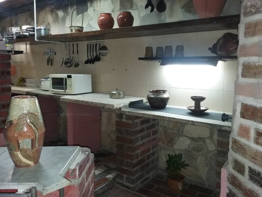 Cocina donde se elaboran los desayunos