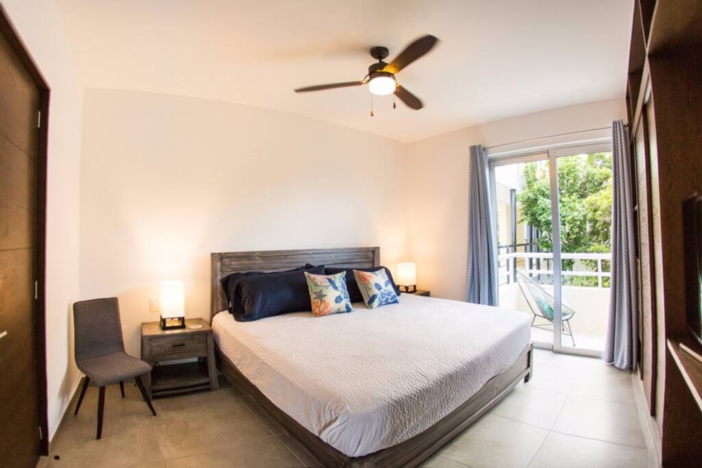 Comfortable king size bed