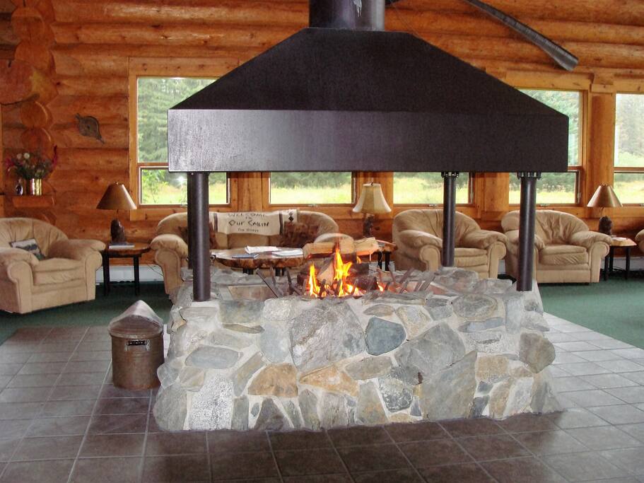 A cozy fire to enjoy