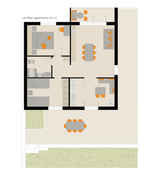 First floor apartment plan