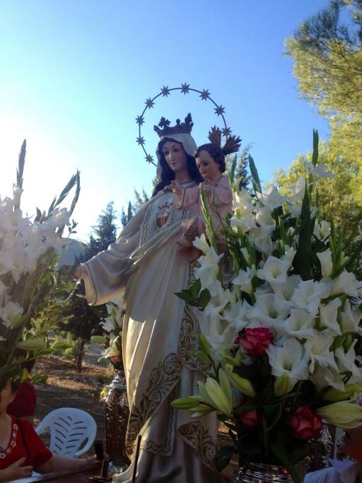 La Patrona de nuestro pueblo La Virgen del Rosario.