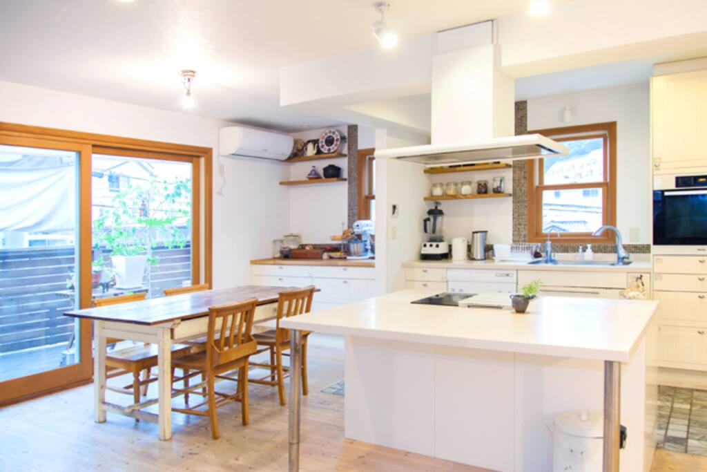 kitchen and dining