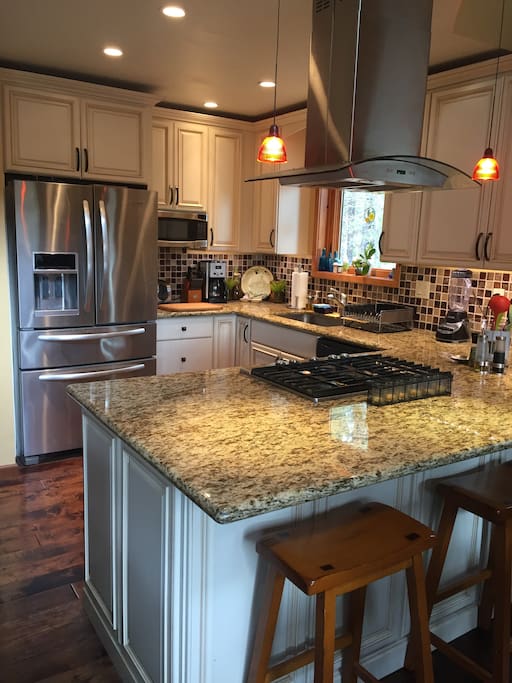Fully stocked kitchen