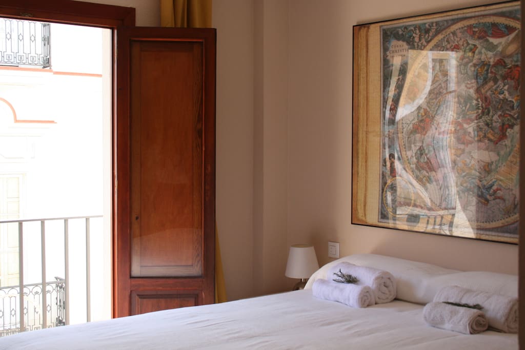 Bedroom 1 with balcony