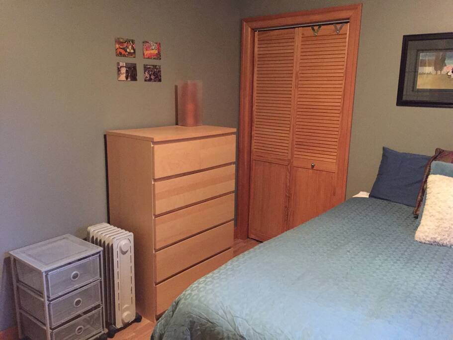 Full closet and drawers for your things