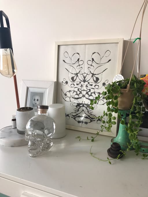 Quirky furnishings. Nothing too fancy, but fun!