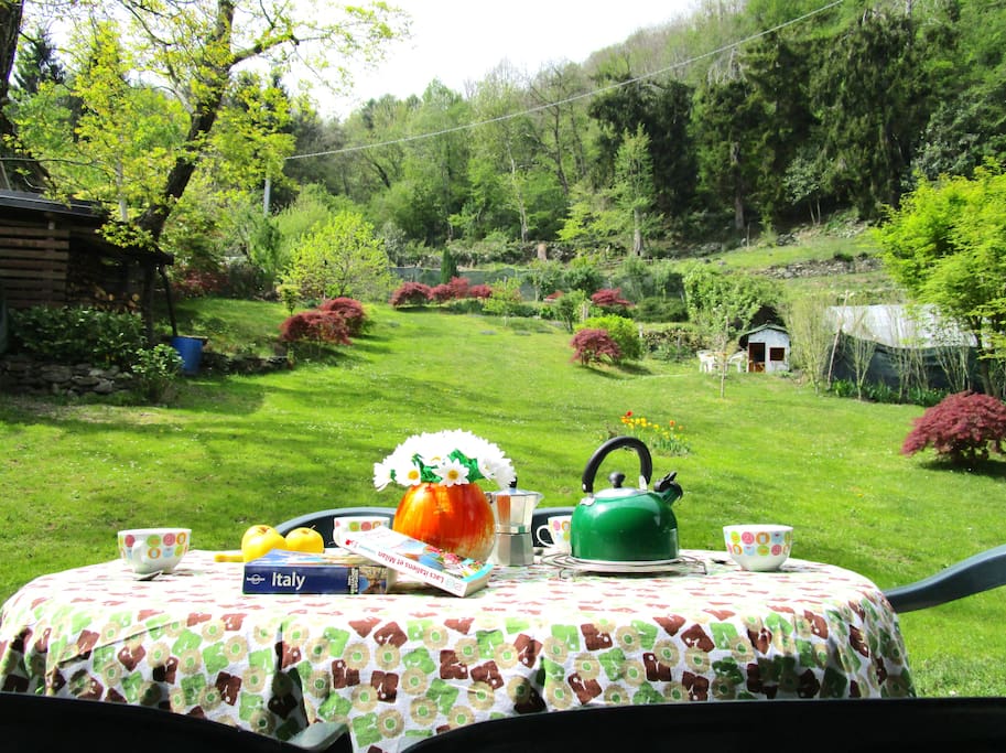 Breakfast in the garden