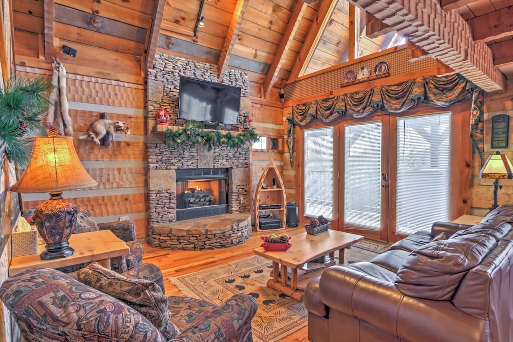 The home boasts 2,200 square feet of beautifully decorated living space.