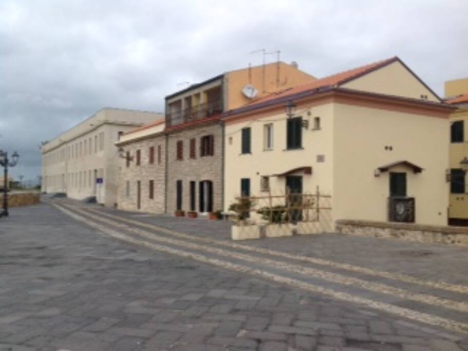 The ground floor apartment situated on the ancient city wall.