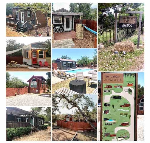 9 Cabins At Rim Rock on 3 acres with pool!