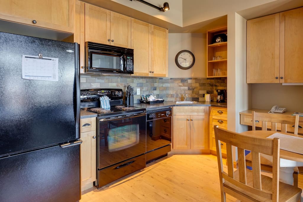 Prepare a delicious meal in the fully-equipped kitchen.