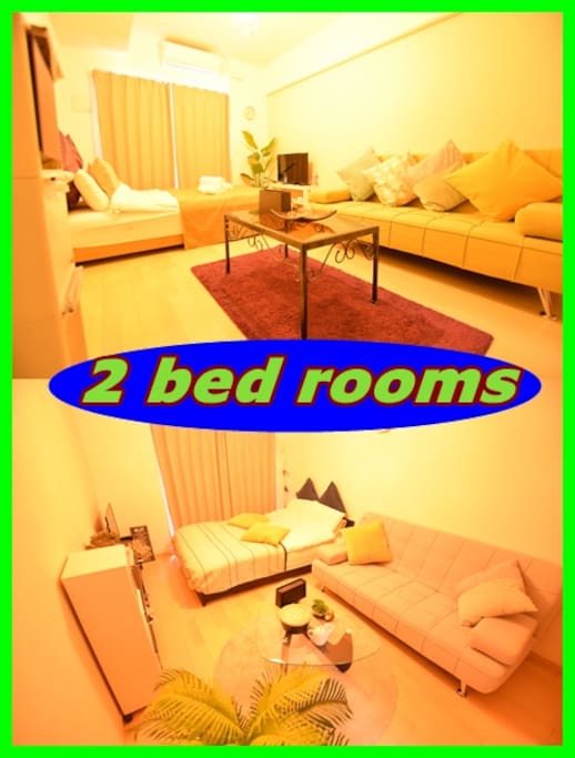 2 bed rooms
