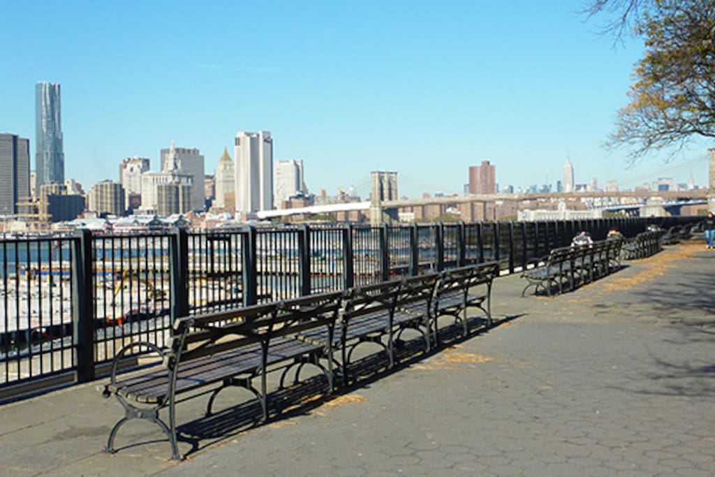 View from the Brooklyn Promenade - a 5 minute walk from my apartment