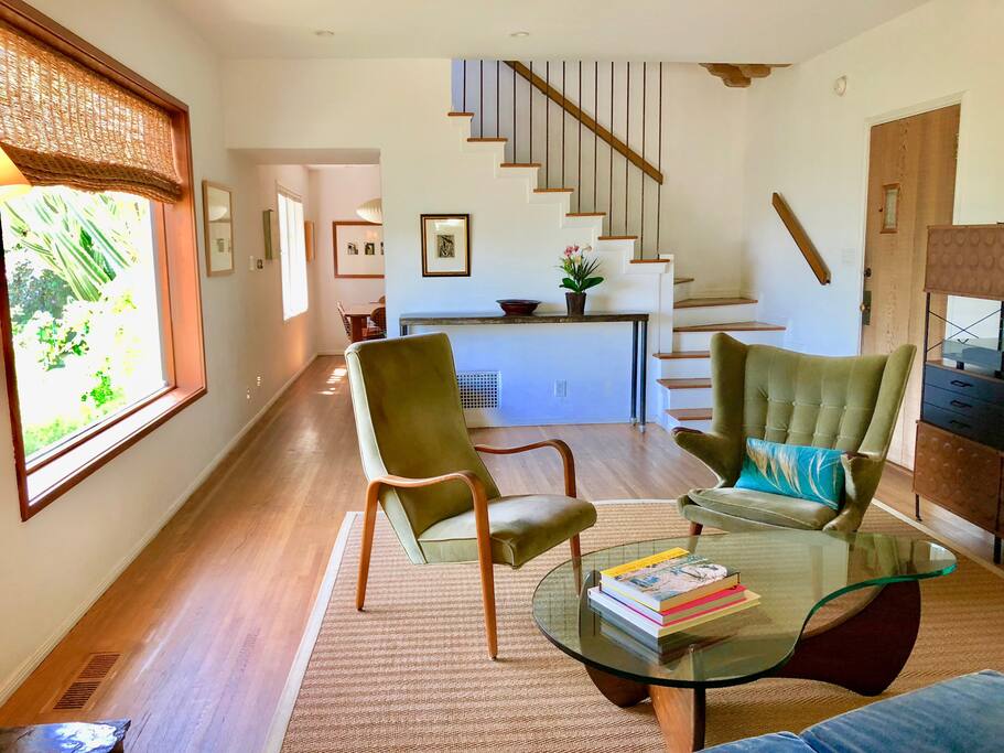 Living room with canyon views