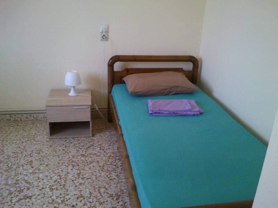 single bed at second bedroom