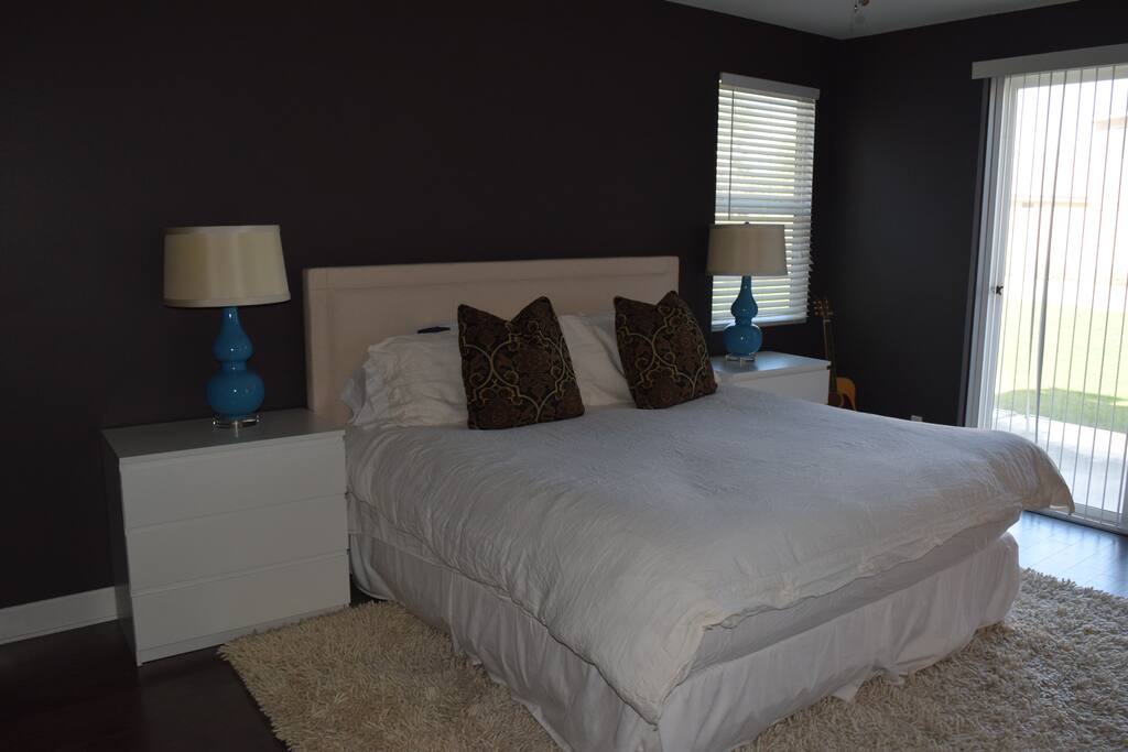 Master bedroom- king size bed