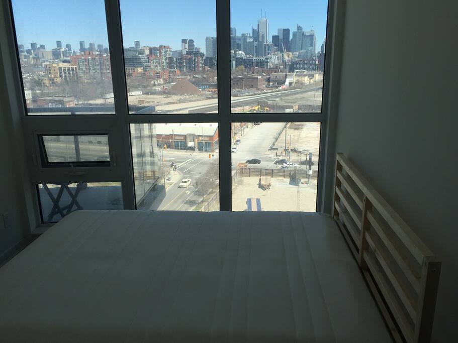 Private bedroom with Queen mattress. En Suite washroom and walk in closet.